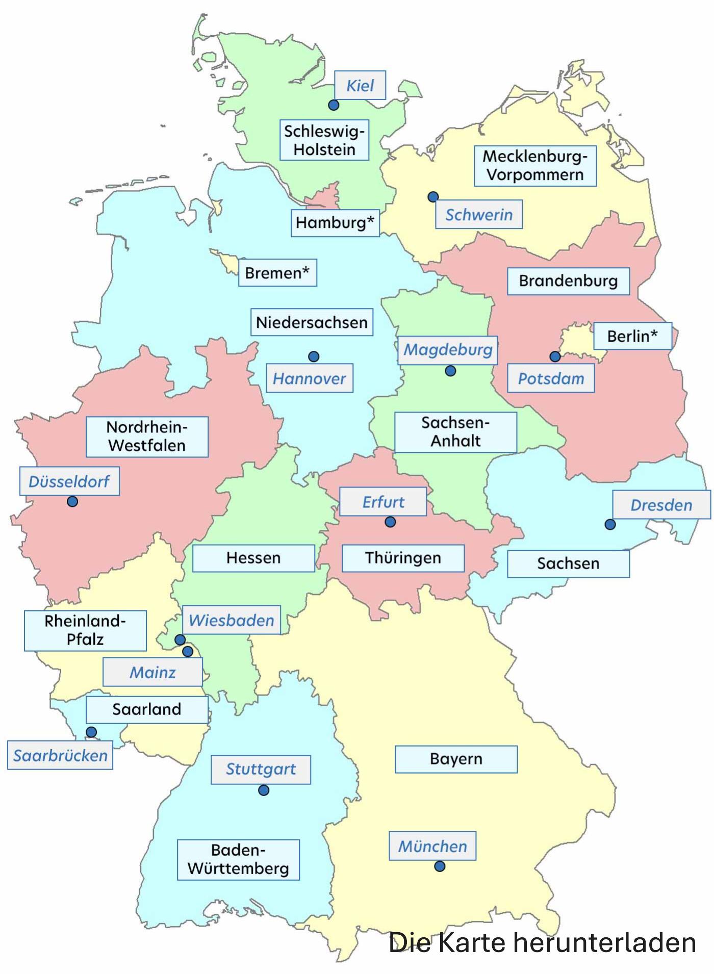 deutschland bundesländer karte